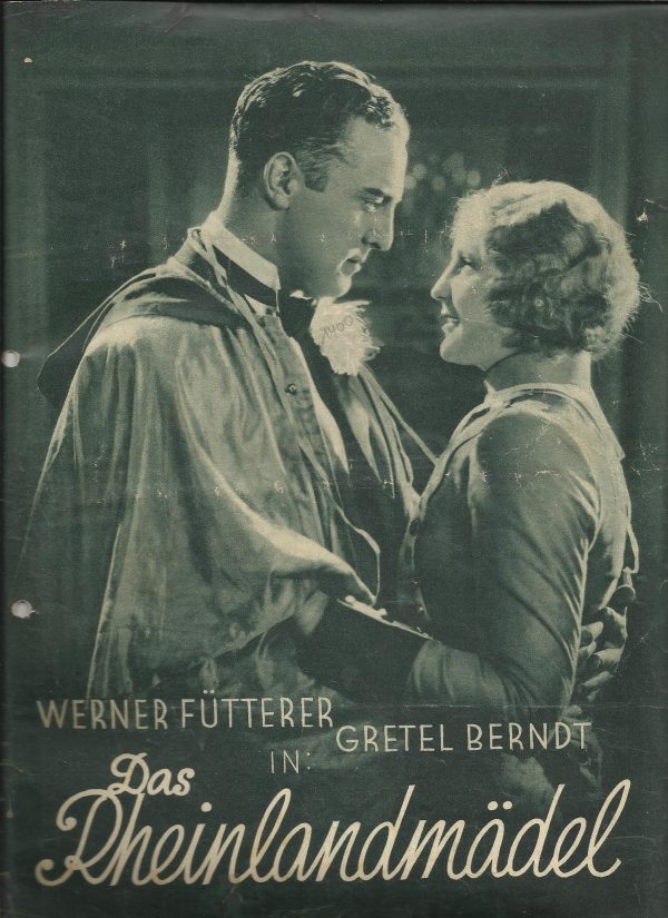 1400: Das Rheinlandmädel ( Johannes Meyer ) Gretl Berndt, Lucie Englisch, Werner Fütterer, Trude Berliner, Ilse Nast, Ernst Dernburg, Harry Frank, George Pless, Ernst Behmer, Max Wilmssen