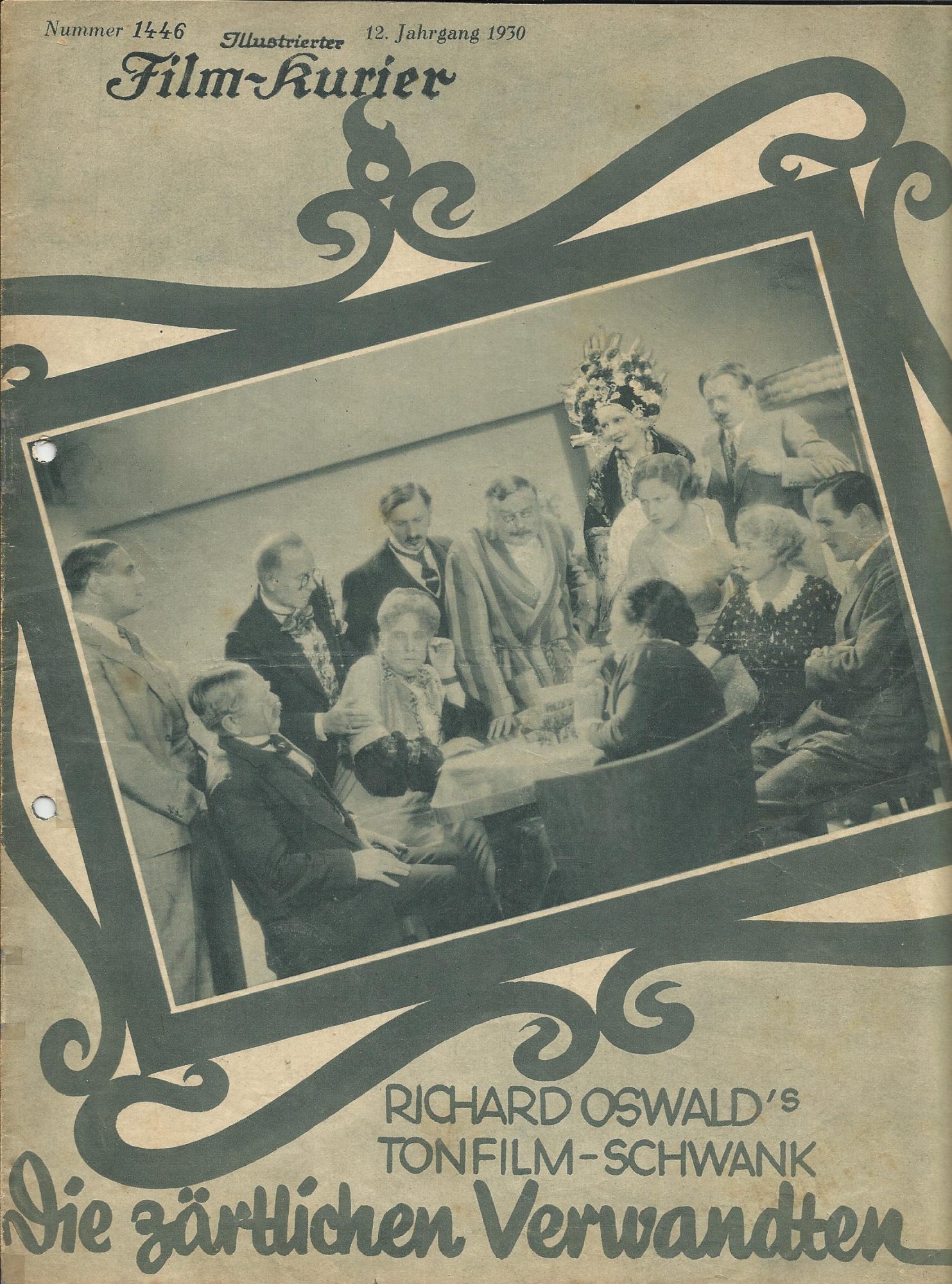 1446: Die zärtlichen Verwandten ( Richard Oswald ) Charlotte Ander, Wilhelm Bendow, Felix Bressart, Paul Henckels, Camilla v. Hollay, Kurt Lilien, Lotte Lorring, Harry Nestor, Harald Paulsen, Ralph A. Roberts, Adele Sandrock, Hans H. Schaufuss, Emmy Wyda,