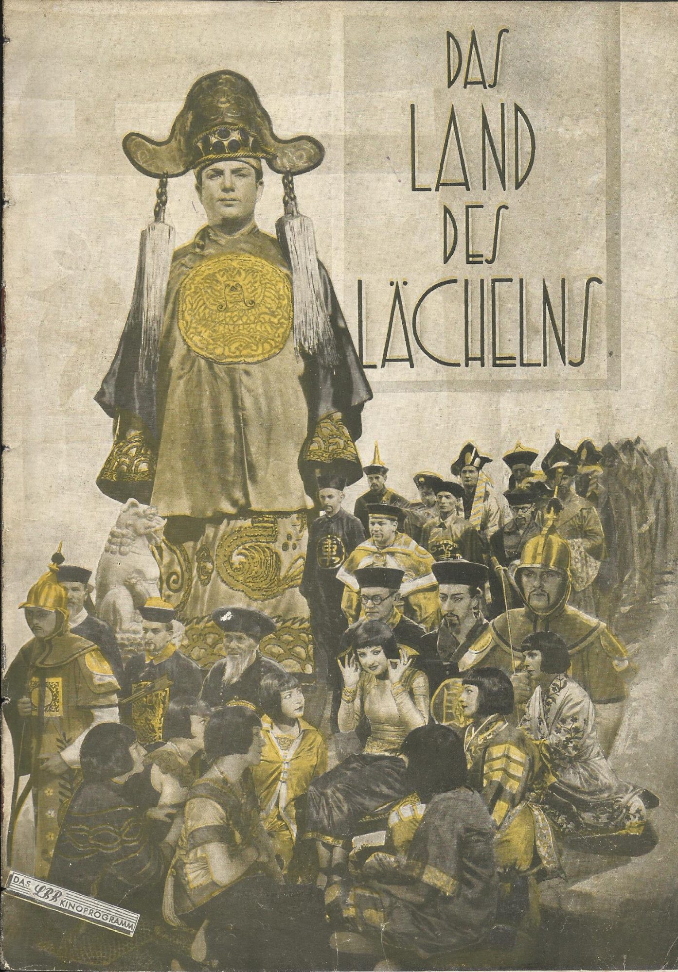 Das Land des Lächelns ( Max Reichmann ) Richard Tauber, Mary Losseff, Hans Mierendorff, Bruno Kastner, Karl Platen, Hella Kürthy, Max Schreck ( LBB Filmprogramm )
