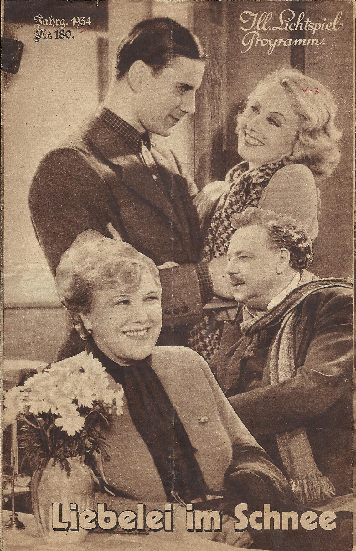 180: Liebelei im Schnee ( Hans Steinhoff ) Dorit Kreysler, Ida Wüst, Wolfgang Liebeneiner, Leo Slezak, Eugen Rex, Anton Pointner, Gertrud Wolle