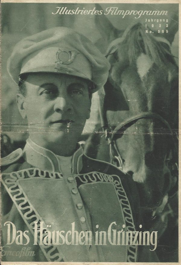 565: Das Häuschen in Grinzing ( Otto Kanturek ) Ivan Petrovich, Gretl Theimer, Ferd. Hart, Maria Freene, Alfred Gerasch, Herma Ford, Ernst Wurmser, Walter Taub, Willy Bauer