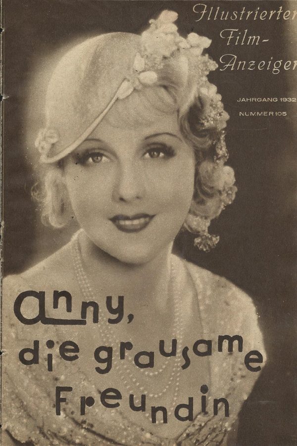 105: Anny, die grausame Freundin ( Karl Lamac ) Anny Ondra, Fritz Rasp, Lina Woiwode, Werner Fuetterer, Olga Limburg, Ernst Arndt, Karl Götz, Karl Forest, Dorothy Poole