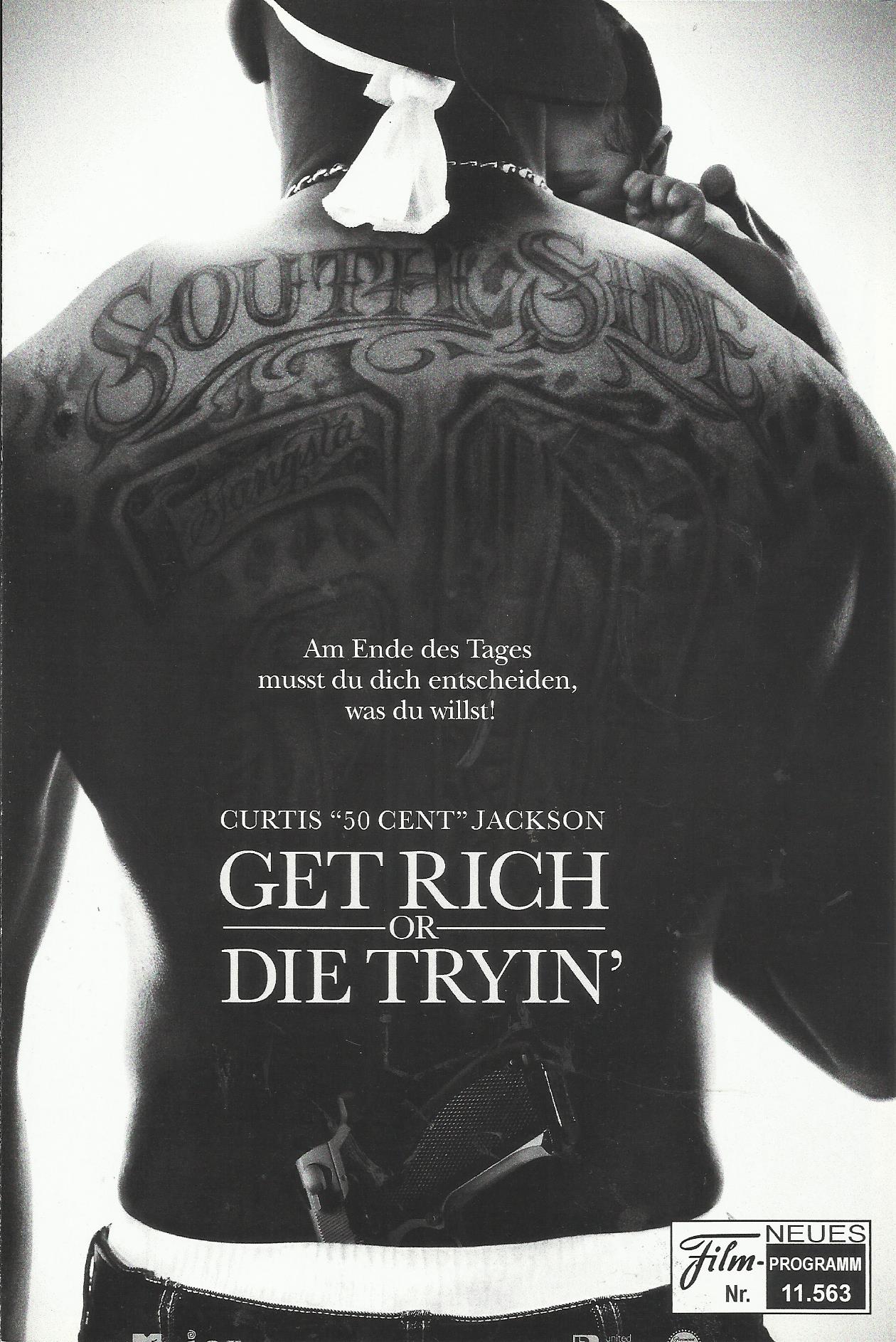 11563: Get Rich Or Die tryin´ ( Jim Sheridan ) Curtin Jackson, Adewale Akinnuoye-Agbaje, Joy Bryant, Omar Benson Miller, Tory Kittles, Terrence Howard, Ashley Walters, Marc John Jefferies, Viola Davis, Sullivan Walker, Serena Reeder, Bill Duke, Mpho Koaho
