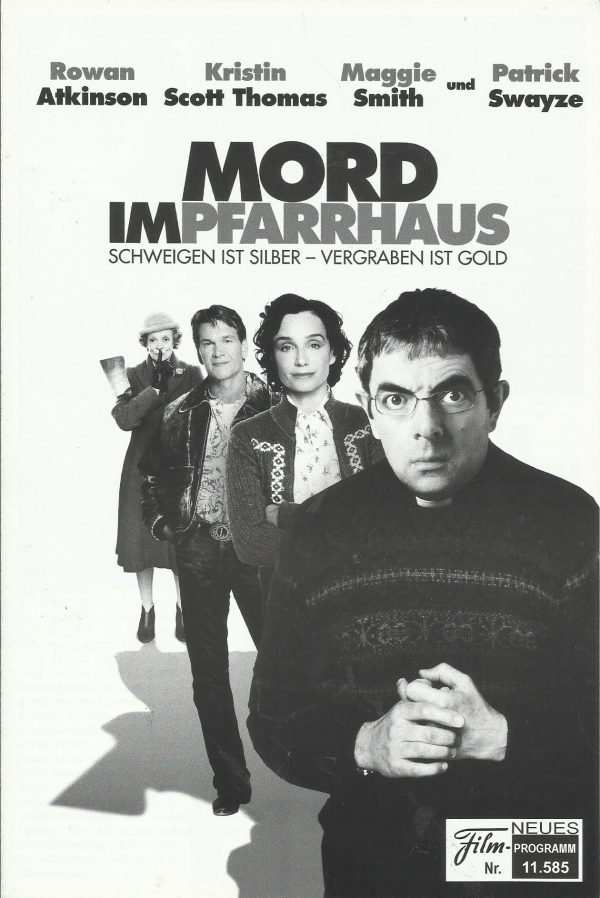 11585: Mord im Pfarrhaus ( Niall Johnson ) Rowan Atkinson, Kristin Scott Thomas, Maggie Smith, Patrick Swayze, Tamsin Egerton, Toby Parkes, Liz Smith, Emilia Fox, James Booth