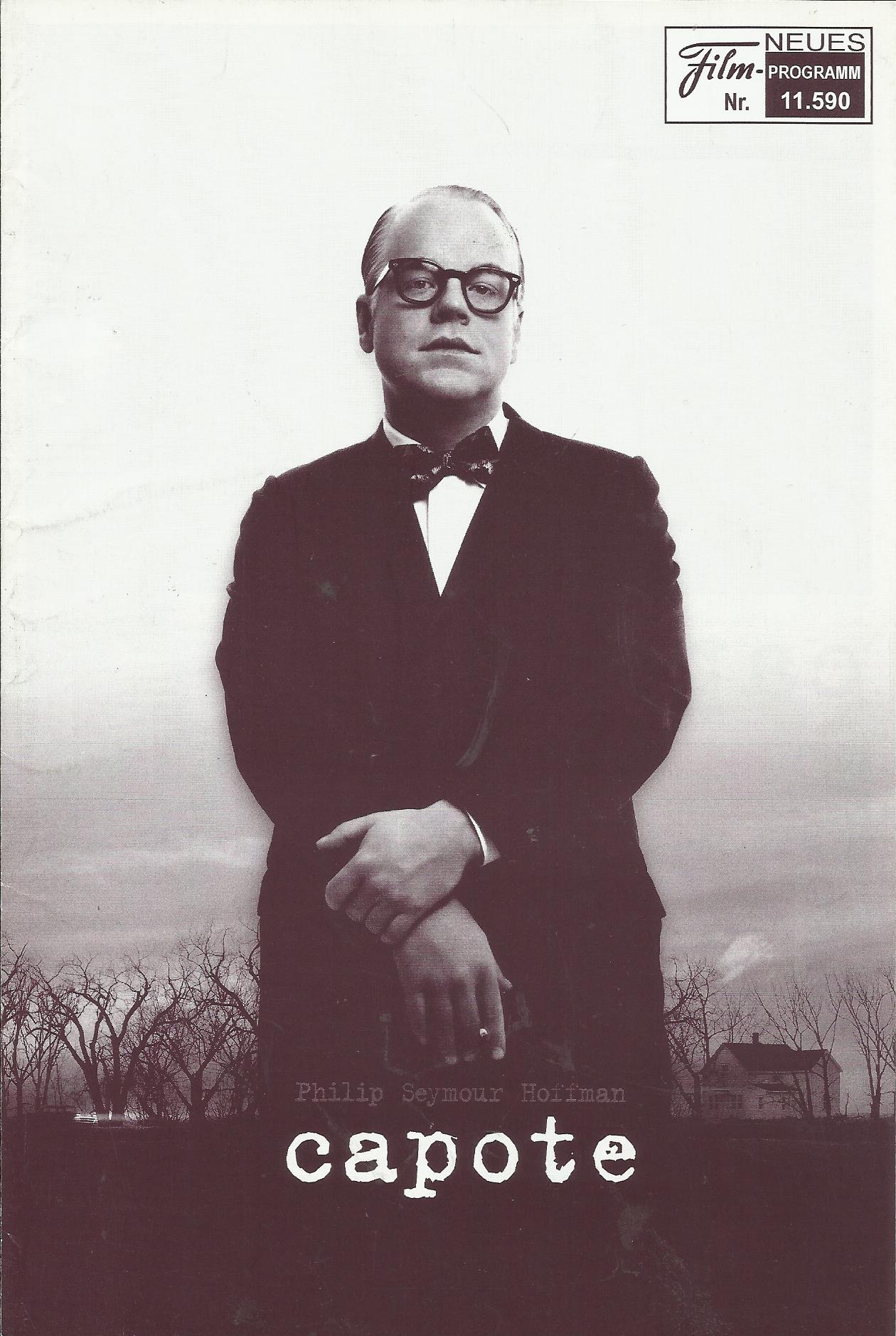 11590: Capote ( Bennett Miller ) Philip Seymour Hoffman, Catherine Keener, Clifton Collins jr., Chris Cooper, Bruce Greenwood, Bob Balaban, Amy Ryan, Mark Pellegrino, Allie Mickelson, Marshall Bell, Araby Lockhart, Robert Huculak, R. D. Reid