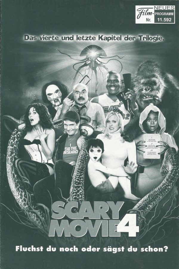 11592: Scary Movie 4 ( David Zucker ) Anna Faris, Regina Hall, Craig Bierko, Bill Pullman, Anthony Anderson, Leslie Nielsen, Molly Shannon, Michael Madsen, Chris Elliott, Carmen Electra, Shaquille O´Neal, Dr. Phil McGraw, Kevin Hart, Charlie Sheen