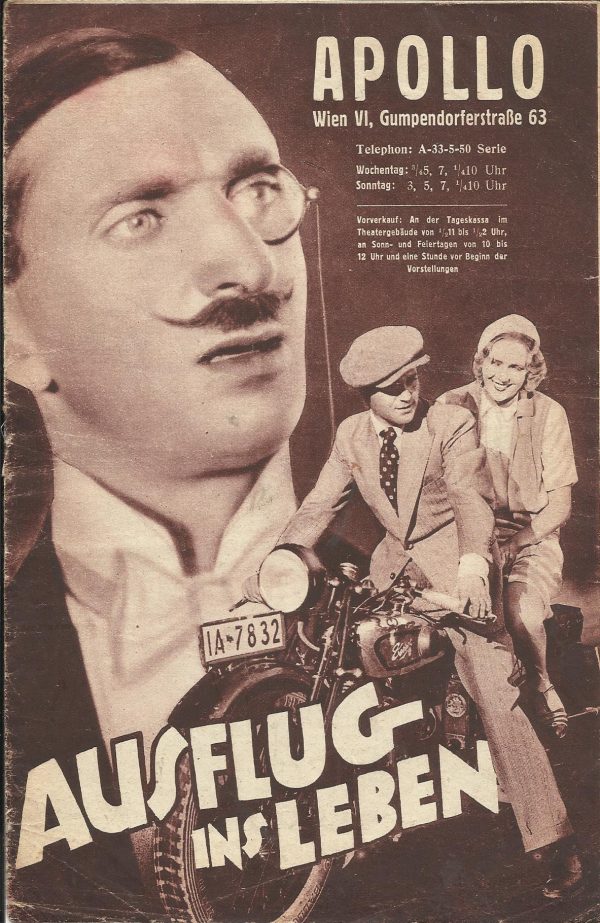 IFK: Nr: 282 : Ausflug ins Leben ( Die Dame und Ihr Chauffeur ) ( Premieren Ausgabe ) Charlotte Susa, Felix Bressart, Rolf van Goth, Rosa Valetti, Truus van Aalten, Albert Paulig, Carl Zeska, Annie Rosar, Paula Brosig, Walter Jura, Richard Waldemar,