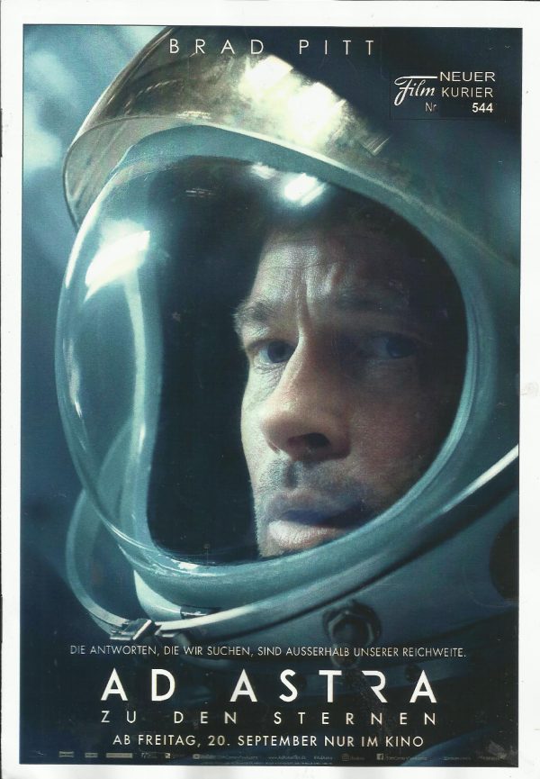 544: Ad Astra zu den Sternen ( James Gray ) Brad Pitt, Liv Tyler, Tommy Lee Jones, Ruth Negga, Donald Sutherland, Anne McDaniels, John Ortiz, Loren Dean, Kimberly Elise, Greg Bryk, Halszka Kuza, Kimmy Shields, John Finn, LisaGay Hamilton, Bobby Nish, Kayl