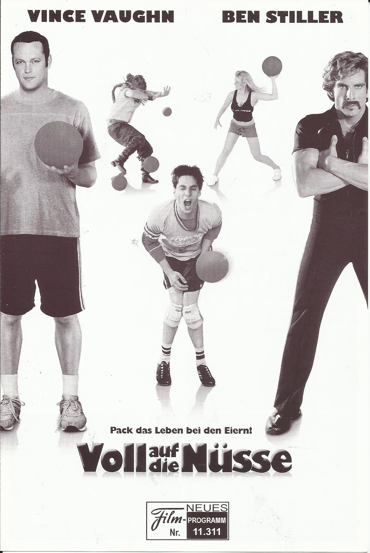 11311: Voll auf die Nüsse ( Rawson Marshall Thurber ) Vince Vaughn, Christine Taylor, Ben Stiller, Rip Torn, Justin Long, Stephen Root, Joel David Moore, Chris Williams, Alan Tudyk, Missi Pyle, Jamal E. Duff, William Shatner, David Hasselhoff, Lance Armst