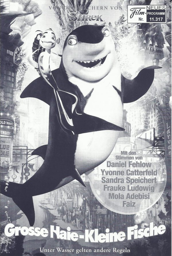 11317: Grosse Haie - Kleine Fische ( Rob Letterman ) Will Smith, Robert De Niro, Renee Zellweger, Jack Black, Angelina Jolie, Martin Scorsese, Ziggy Marley, Doug E. Doug, Michael Imperioli, Vincent Pastore, Peter Falk, Katie Couric