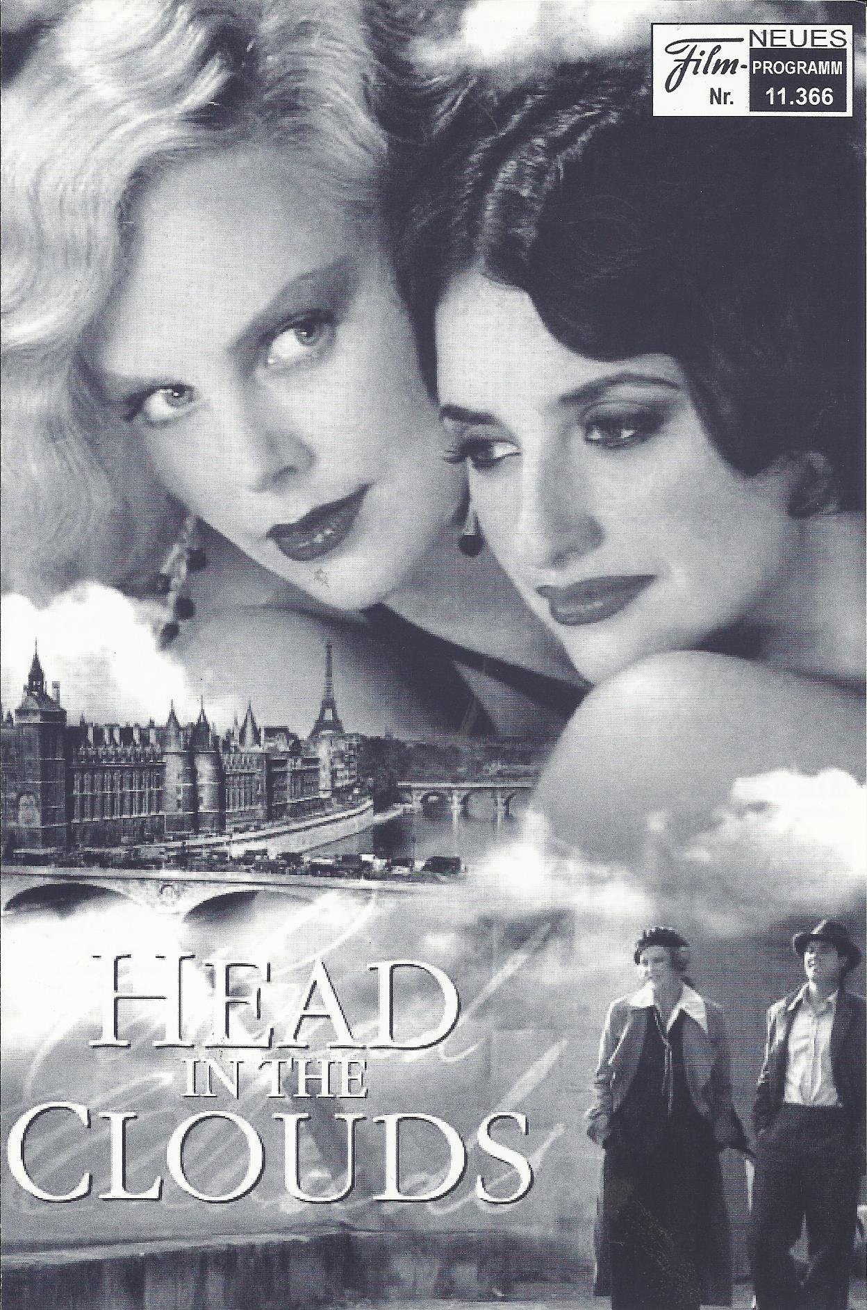 11366: Head in the Clouds ( John Duigan ) Charlize Theron, Stuart Townsend, Penelope Cruz, Thomas Kretschmann, Steven Berkoff, Gabriel Hogan, Peter Crockett, David La Haye, Karine Vanasse, Allen Altman, Sophiie Desmarais, John Jorgenson, Mark Antony Krupa