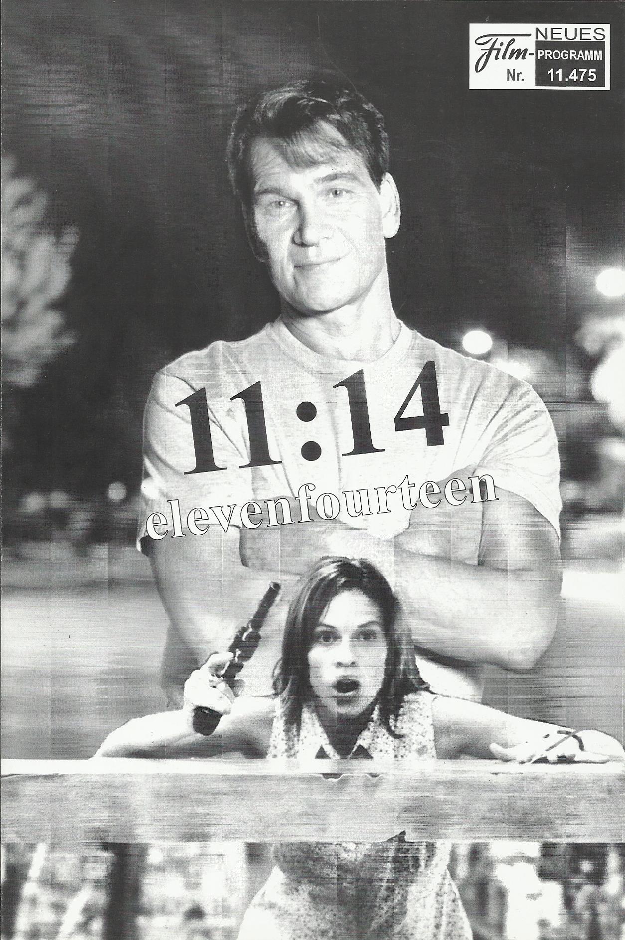 11475: 11 : 14 elevenfourteen ( Greg Marcks ) Hilary Swank, Colin Hanks, Patrick Swayze, Rachael Leigh Cook, Henry Thomas, Ben Foster, Rick Gomez, Clark Gregg, Shawn Hatosy, Blake Heron, Barbara Hershey, Stark Sands, Jason Segel