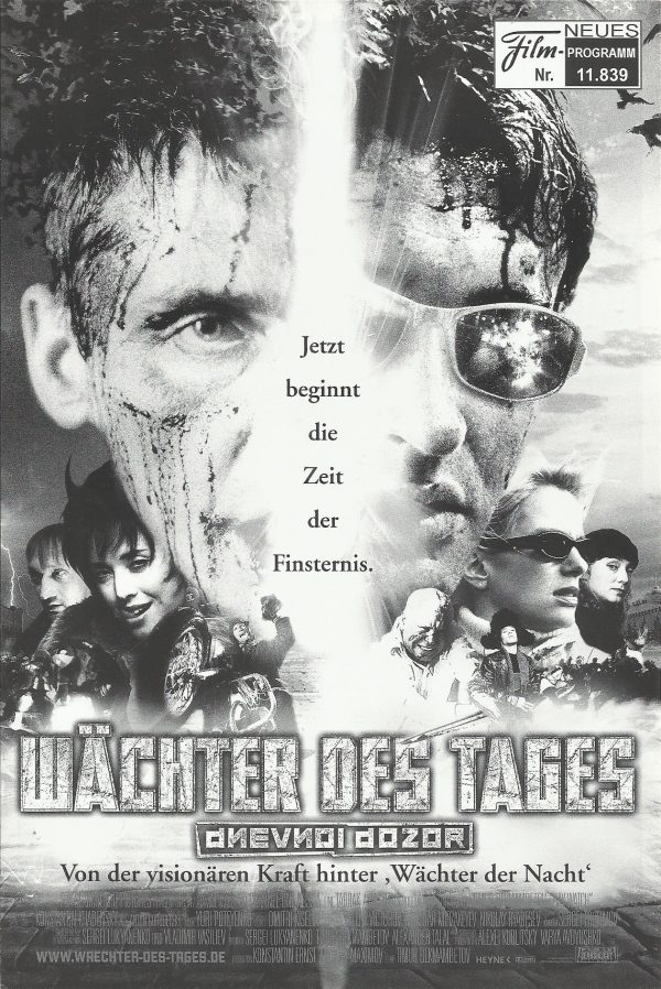 11839: Wächter des Tages ( Timur Bekmambetov ) Konstantin Khabensky, Maria Poroshina, Vladimir Menshov, Galina Tyunina, Victor Verzhbitskiy, Zhanna Friske, Dima Martynov, Valery Zolotukhin, Aleksey Chadov