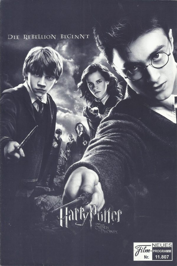 11807: Harry Potter und der Orden des Phoenix ( David Yates ) Daniel Radcliffe, RUpert Grint, Emma Watson, Helena Bonham Carter, Robbie Coltrane, Warwick Davis, Ralph Fiennes, Michael Gambon, Brendan Gleeson, Richard Griffiths, Jason Isaacs, Gary Oldman,