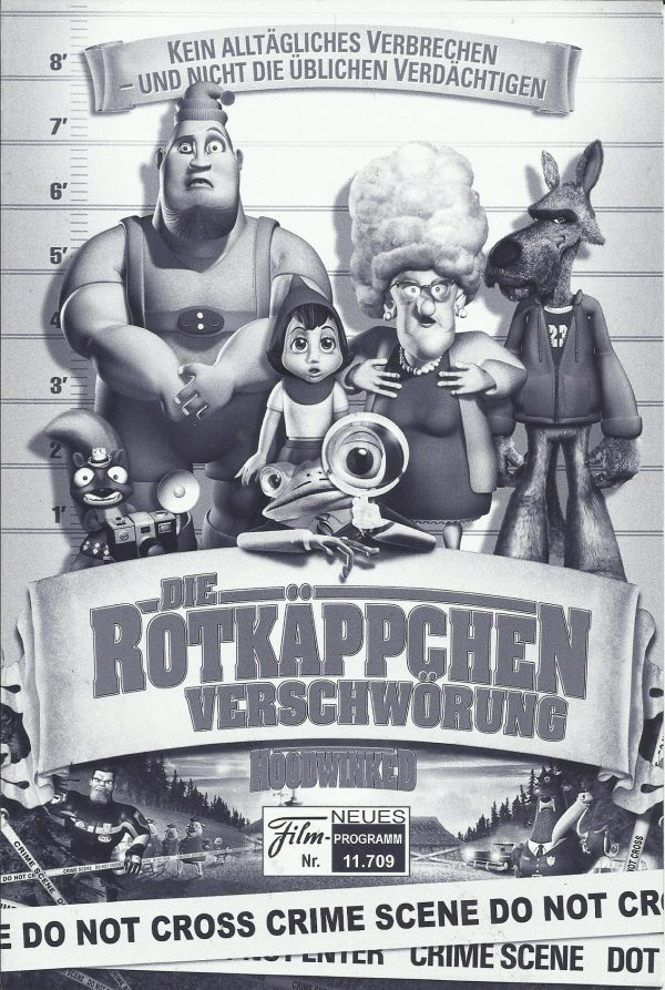 11709: Die Rotkäppchen Verschwörung ( Cory Edwards ) Anne Hathaway, Sarah Kuttner, Glenn Close, Hans-Werner Olm, Patrick Warburton, Axel Prahl, David Ogden Stiers, Max Raabe, Andy Dick, Smudo, Banjy Gaither, Jan Delay, James Belushi, Anthony Anderson, Xzi