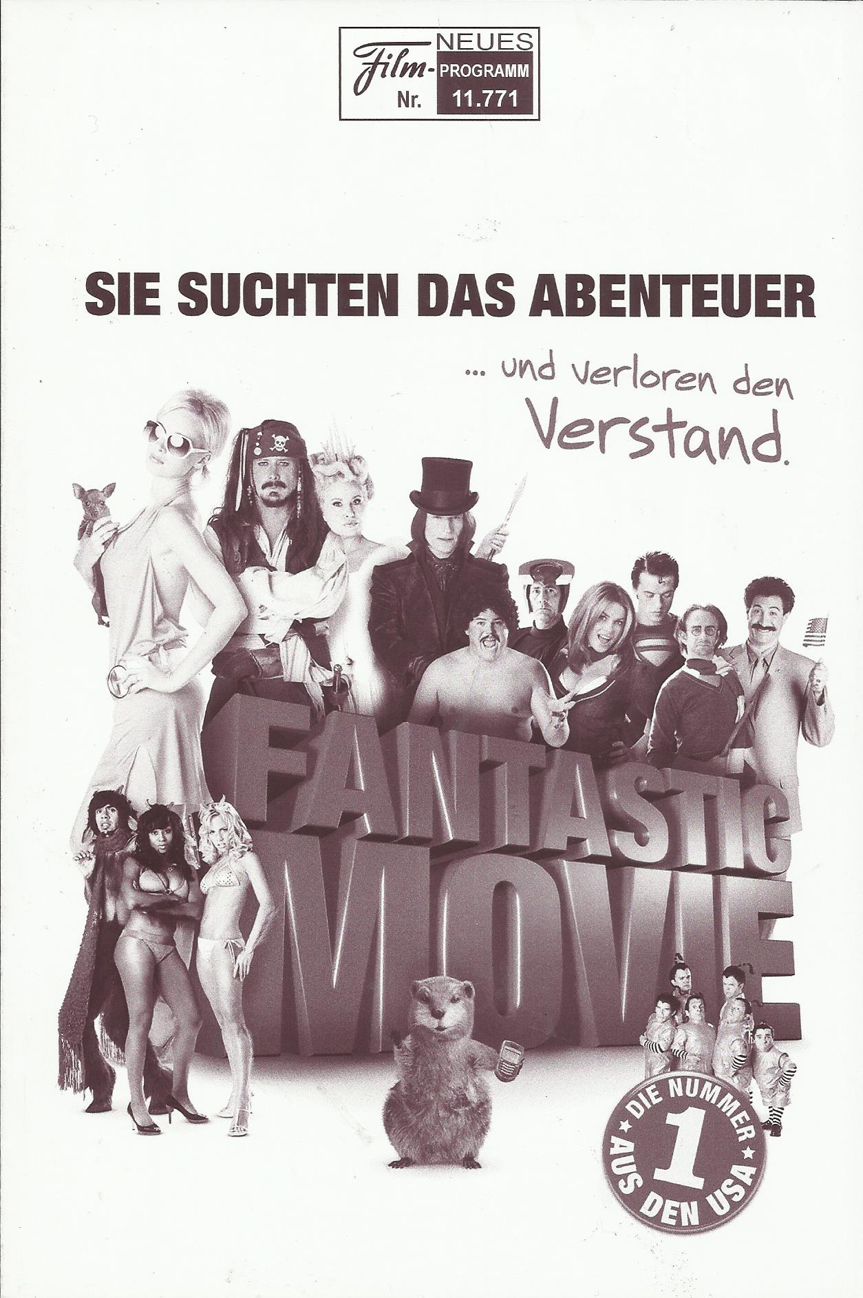 11771: Fantastic Movie ( Jason Friedberg, Aaron Seltzer ) Kal Penn, Adam Campbell, Jennifer Coolidge, Jayma Mays, Faune Chambers, Crispin Glover, Tony Cox, Hector Jimenez, Darrell Hammond, Carmen Electra, Fred Willard, David Carradine, Kevin McDonald, Geo