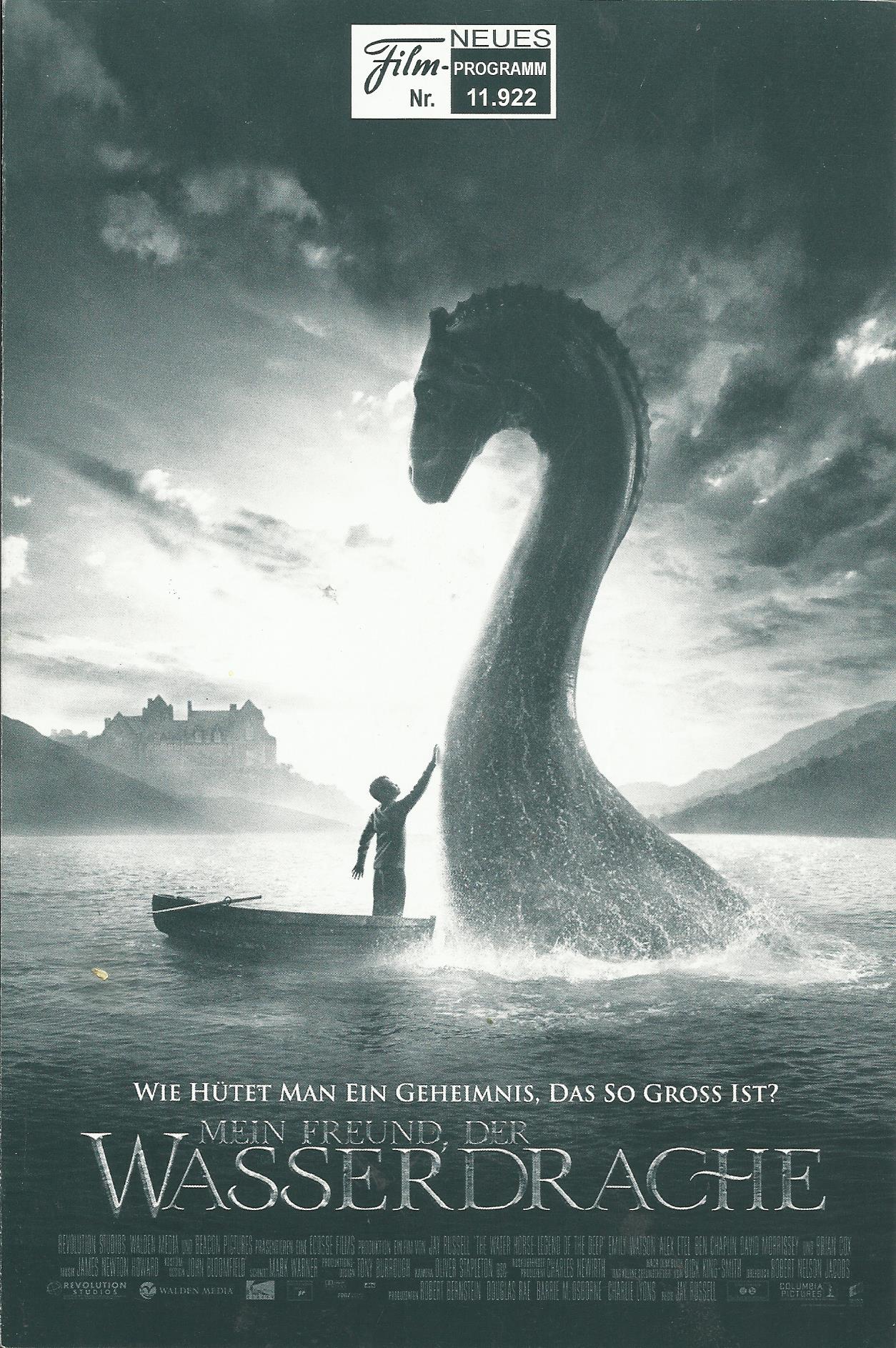 11922: Mein Freund der Wasserdrache ( Jay Russell ) Emily Watson, Alex Etel, Ben Chaplin, David Morrissey, Bruce Alpress, Eddie Campbell, Carl Dixon, Craig Hall, Ian Harcourt, Bill Johnson, Lorraine McDonald, Marshall Napier, Edward Newborn, Brian Cox