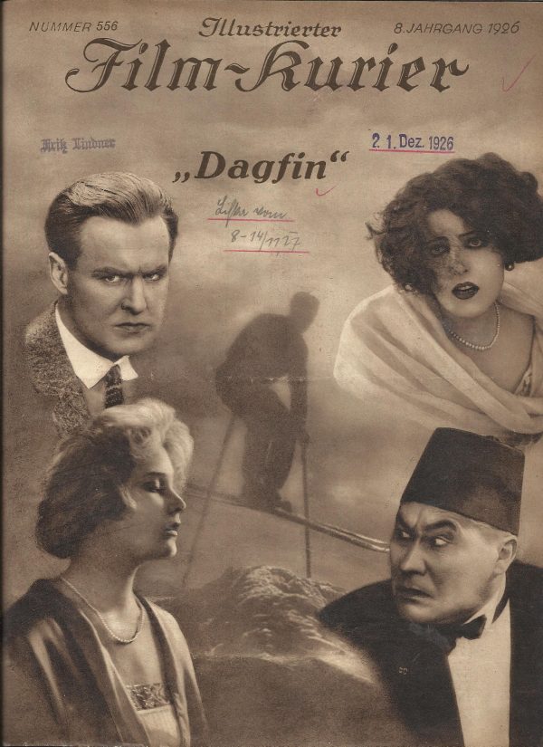 556: Dagfin ( Joe May ) Paul Richter, Alfred Gerasch, Marcella Albani, Hedwig Wangel, Alexander Murski, Mary Johnson, Paul Wegener, Nien-Sön-Ling