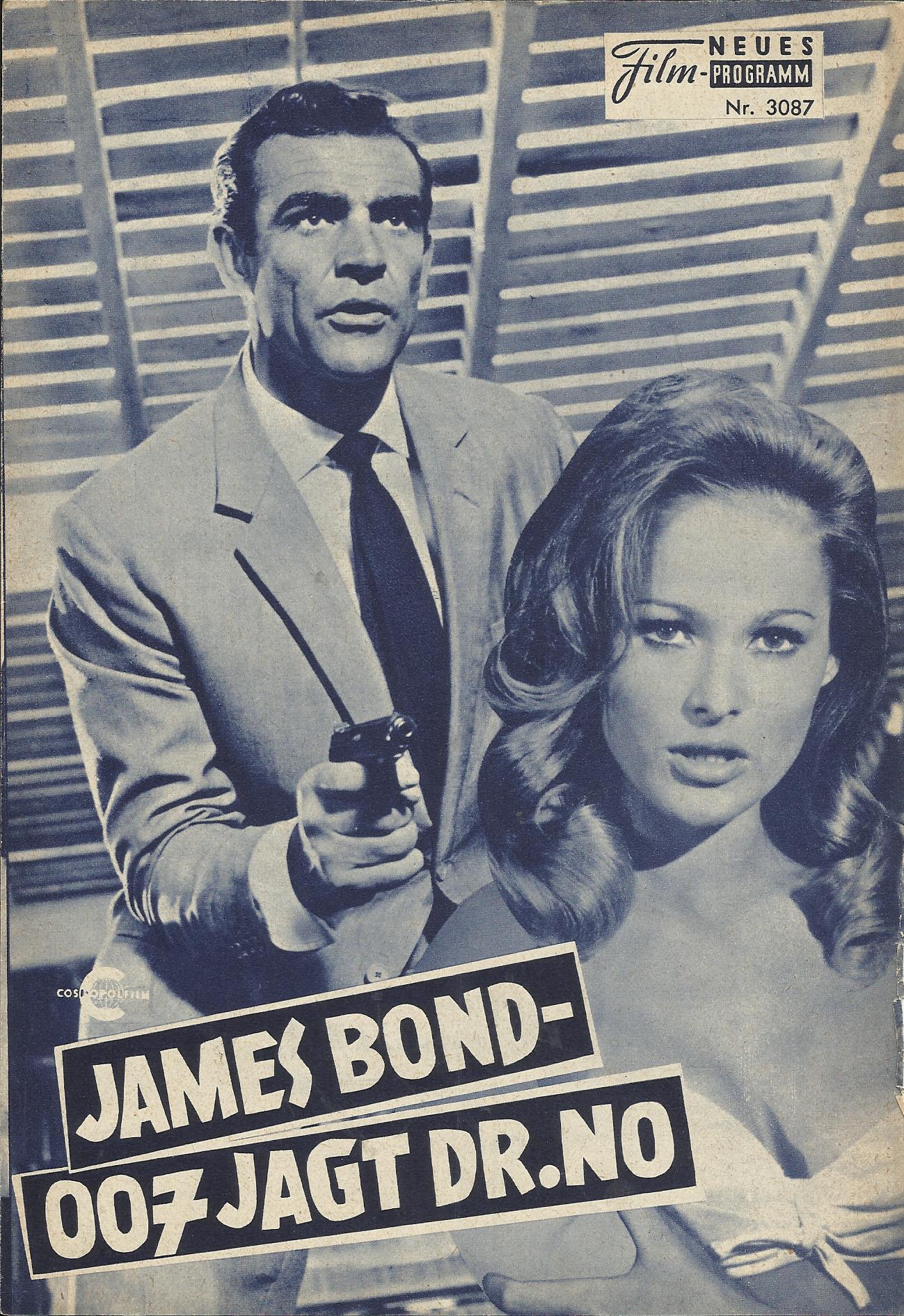 3087: James Bond - 007 jagt Dr. No (Terence Young) ( dunkelblau ) Sean Connery, Joseph Wiseman, Jack Lord, Ursula Andress, Anthony Dawson, John Kitzmiller