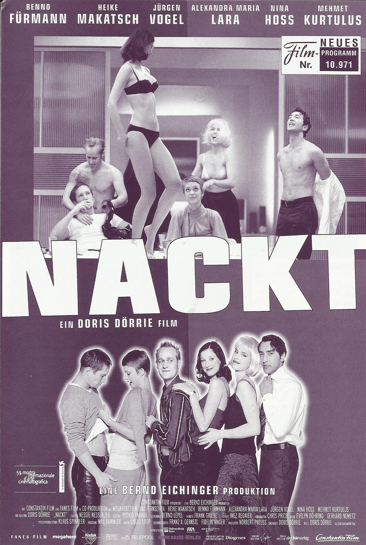 10971: Nackt ( Doris Dörrie ) Heike Makatsch, Benno Fürmann, Alexandra Maria Lara, Jürgen Vogel, Nina Hoss, Mehmet Kurtulus