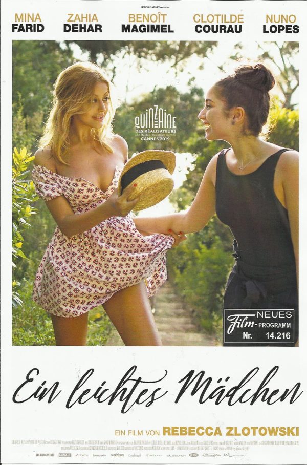 14216: Ein leichtes Mädchen ( Rebecca Zlotowski ) Mina Farid, Zahia Dehar, Benoit Magimel, Nuno Lopes, Clotilde Courau, Loubna Abidar, Lekdhar Dridi, Henri-Noel Tabary, NicoMax Tedeschi