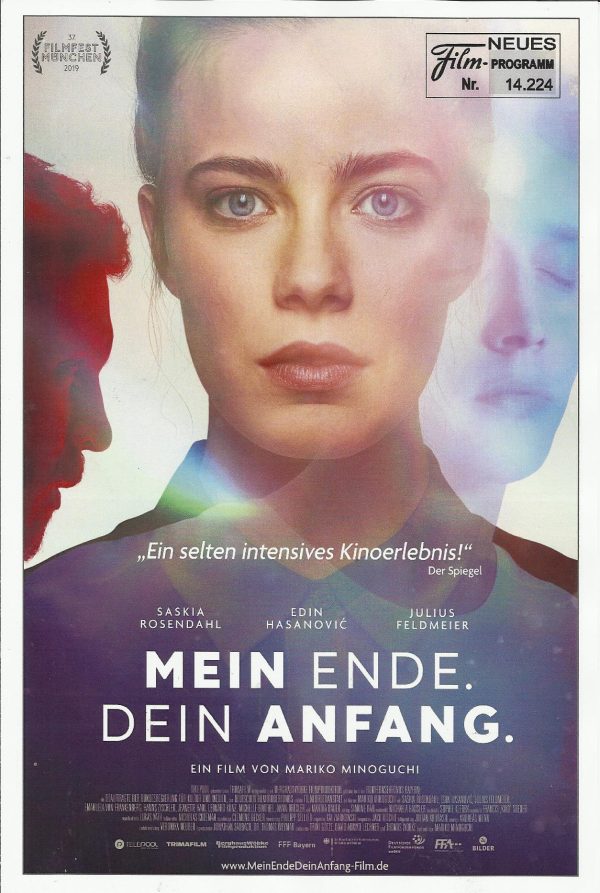 14224: Mein Ende. Dein Anfang. ( Mariko Minoguchi ) Saskia Rosendahl, Edin Hasanovic, Michelle Barthel, Jeanette Hain, Hanns Zischler, Anna Drexler, Leonard Kunz, Julius Feldmeier, Stefan Konarske, Sebastian Griegel, Lilly Forgach, Claudia Helene Hinterec