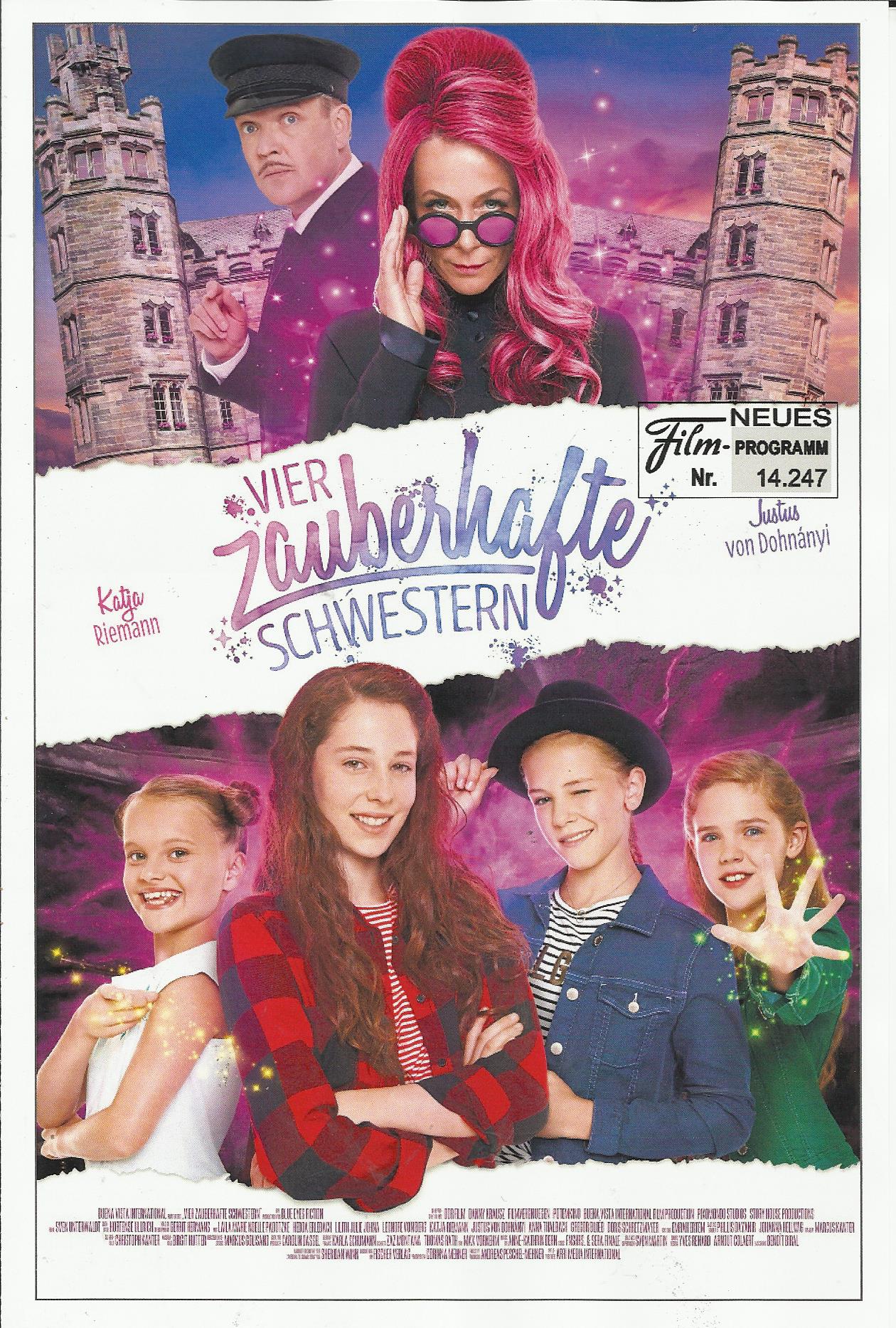 14247: Vier zauberhafte Schwestern ( Sven Unterwaldt Jr. ) Gregor Bloeb, Hedda Erlebach, Penelope Frego, Lilith Julie Johna, Franco Moscon, Laila Padotzke, Katja Riemann, Doris Schretzmayer, Juls Serger, Anna Thalbach, Leonore von Berg, Justus von Dohnany