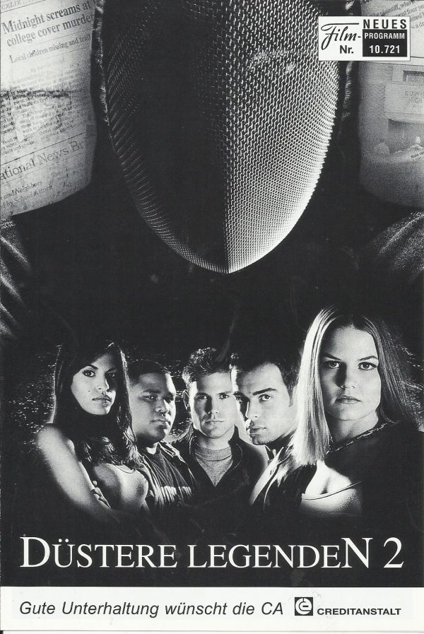 10721: Düstere Legenden 2 ( John Ottman ) Jennifer Morrison, Matthew Davis, Hart Bochner, Loretta Devine, Joseph Lawrence, Anson Mount, Eva Mendes, Jessica Cauffiel, Anthony Anderson, Michael Bacall, Marco Hofschneider, Jacinda Barrett, Peter Millard
