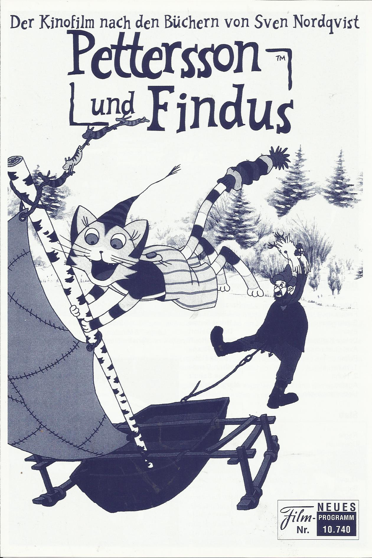 10740: Pettersson und Findus ( Sven Nordqvist ) Harald Leipnitz, Lilian Brock, Horst Raspe, Doris Gallert, Walter von Hauff, Johannes Raspe, Anita Höfer, Kathrin Gaube, Inge Schulz, Margit Weinert, Naima