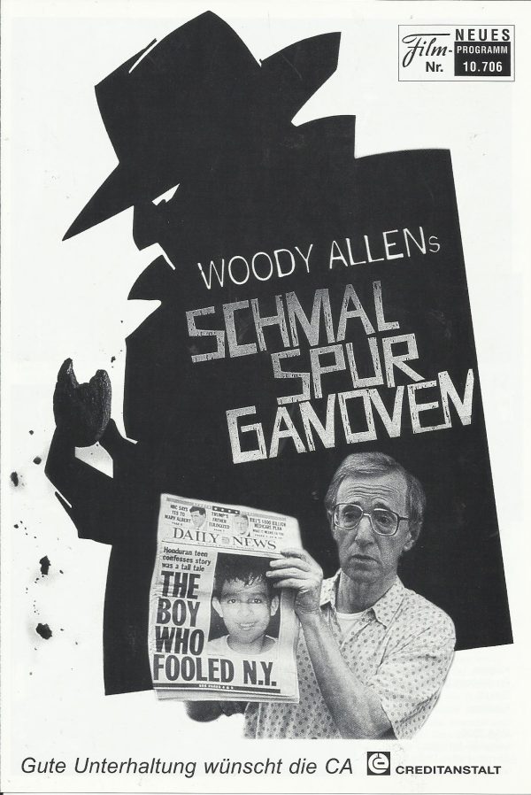 10706: Schmalspurganoven ( Woody Allen ) Tracey Ullman, Hugh Grant,Tony Darrow, Gerge Grizzard, Jon Lovitz, Elaine May, Michael Rapaport, Elaine Stritch