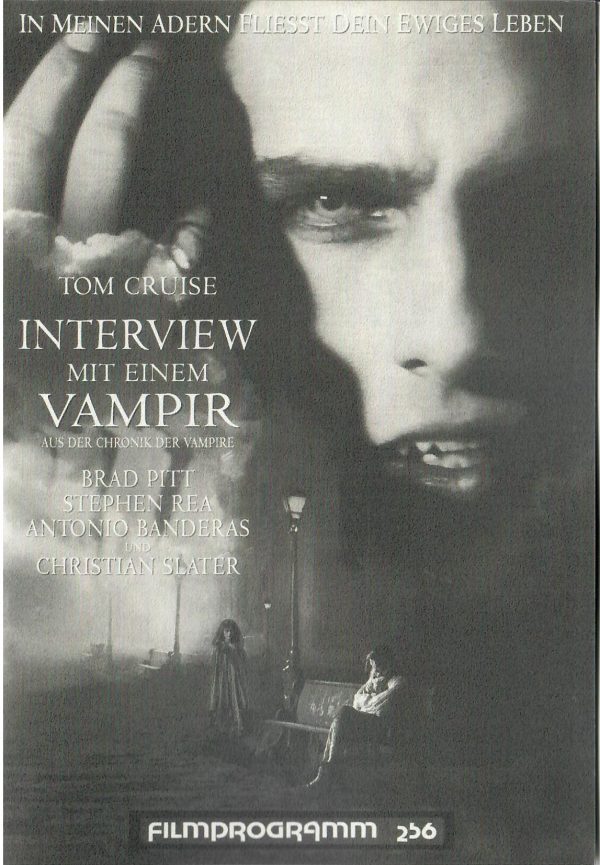 256: Interview mit einem Vampir ( Neil Jordan ) Brad Pitt, Christian Slater, Virginia McCollam, John McConnell, Tom Cruise, Kirsten Dunst, Stephen Rea, Antonio Banderas, Mike Seelig, Bellina Logan, Thandie Newton,
