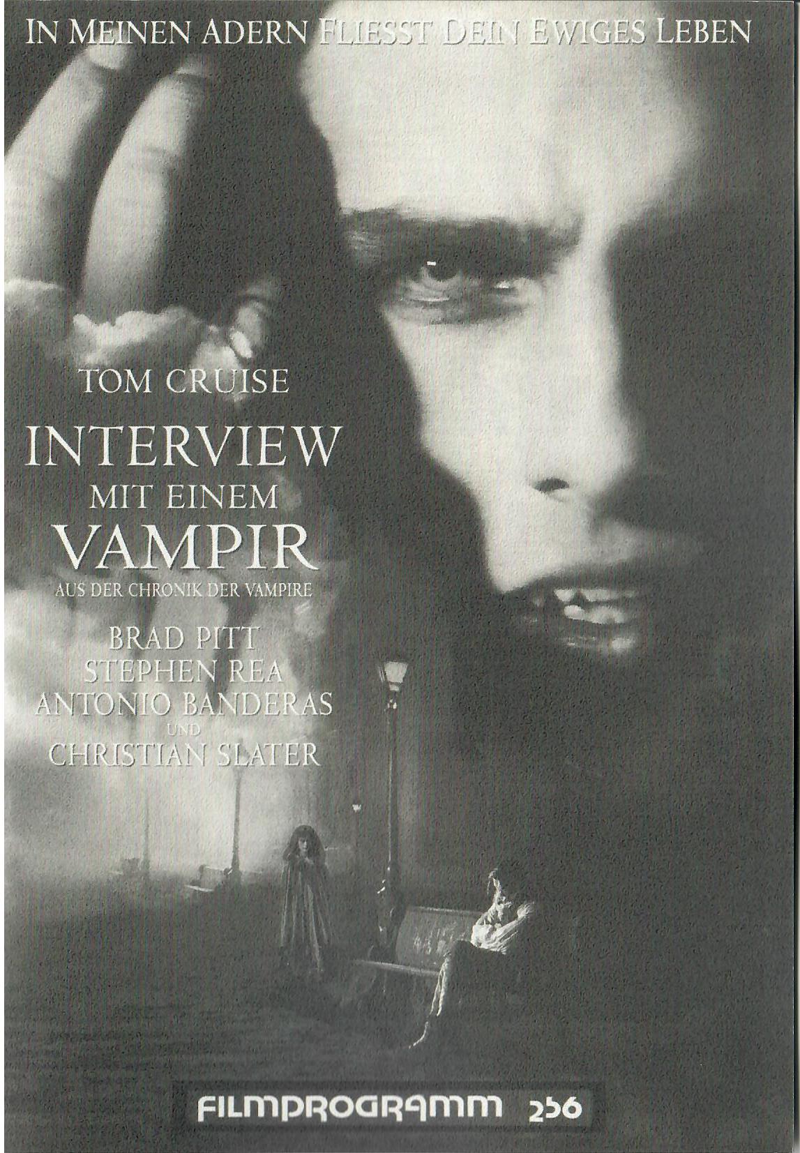 256: Interview mit einem Vampir ( Neil Jordan ) Brad Pitt, Christian Slater, Virginia McCollam, John McConnell, Tom Cruise, Kirsten Dunst, Stephen Rea, Antonio Banderas, Mike Seelig, Bellina Logan, Thandie Newton,