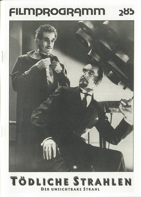 285: Tödliche Strahlen / Der Unsichtbare Strahl ( Lambert Hillyer ) Boris Karloff, Bela Lugosi, Frances Drake, Violet Kemble Cooper, Frank Lawton, Walter Kingsford, Beulah Bondi,