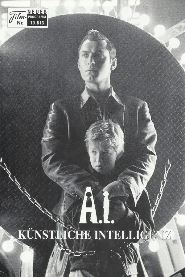 10813: A. I. künstliche Intelligenz ( Steven Spielberg ) Haley Joel Osment, Frances O´Connor, Sam Robards, Jake Thomas, Jude Law, William Hurt, Brendan Gleeson, Daveigh Chase, Jack Angel, Ken Leung, Ashley Scott, John Prosky, Haley King, Enrico Colantoni,