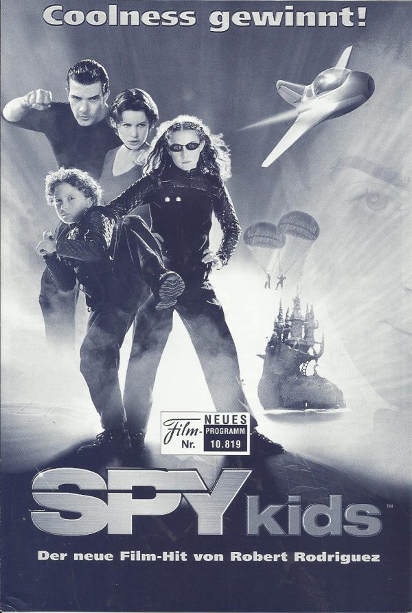 10819: SPY kids ( Robert Rodriguez ) Antonio Banderas, Carla Gugino, Alexa Vega, Daryl Sabara, Alan Cumming, Tony Shalhoub, Teri Hatcher, Cheech Marin, RobertPatrick, Danny Trajo, Mike Judge, Richard Linklater, Guillermo Navarro
