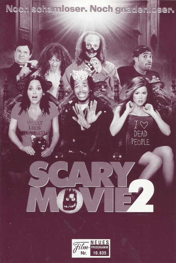 10835: Scary Movie 2 ( Keenen Ivory Wayans ) Marlon Wayans, Shawn Wayans, Anna Faris, Regina Hall, James DeBello, Chris Elliott, Kathleen Robertson, David Cross, Tim Curry, Cordelia Reinhard, Tori Spelling, Andy Richter, Natasha Lyonne, Veronica Cartwrigh