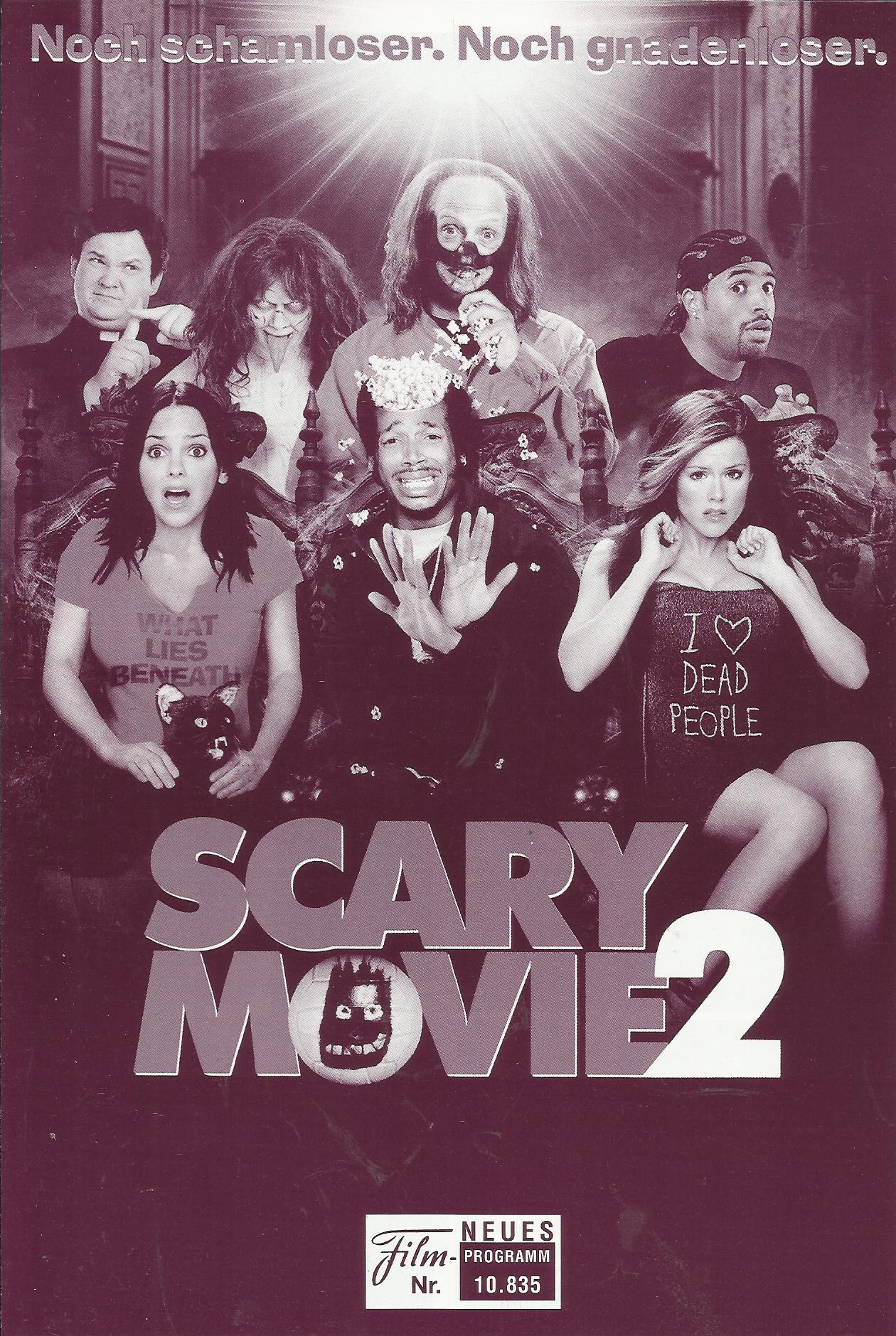 10835: Scary Movie 2 ( Keenen Ivory Wayans ) Marlon Wayans, Shawn Wayans, Anna Faris, Regina Hall, James DeBello, Chris Elliott, Kathleen Robertson, David Cross, Tim Curry, Cordelia Reinhard, Tori Spelling, Andy Richter, Natasha Lyonne, Veronica Cartwrigh