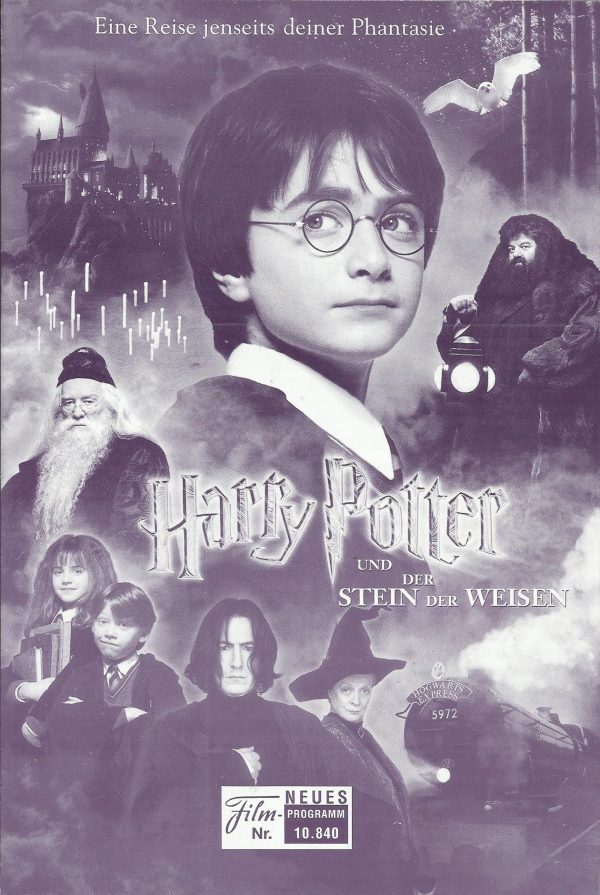 10840: Harry Potter und der Stein der Weisen ( J. K. Rowling ) Daniel Radcliffe, Rupert Grint, Emma Watson, John Cleese, Robbie Coltrane, Warwick Davis, Richard Griffiths, Richard Harris, Ian Hart, John Hurt, Alan Rickman, Fiona Shaw, Maggie Smith, Julie