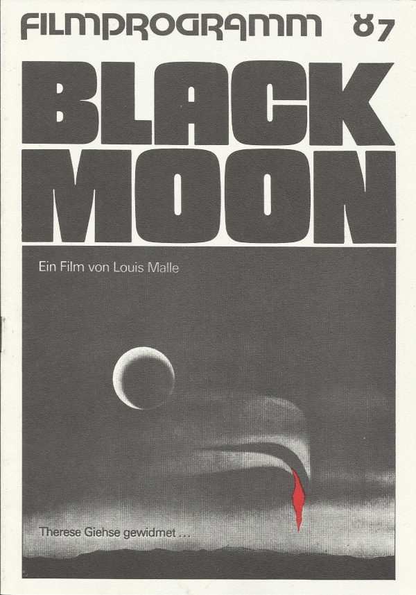 87: Black Moon ( Louis Malle ) Cathryn Harrison, Therese Giehse, Alexandra Stewart, Joe Dallesandro