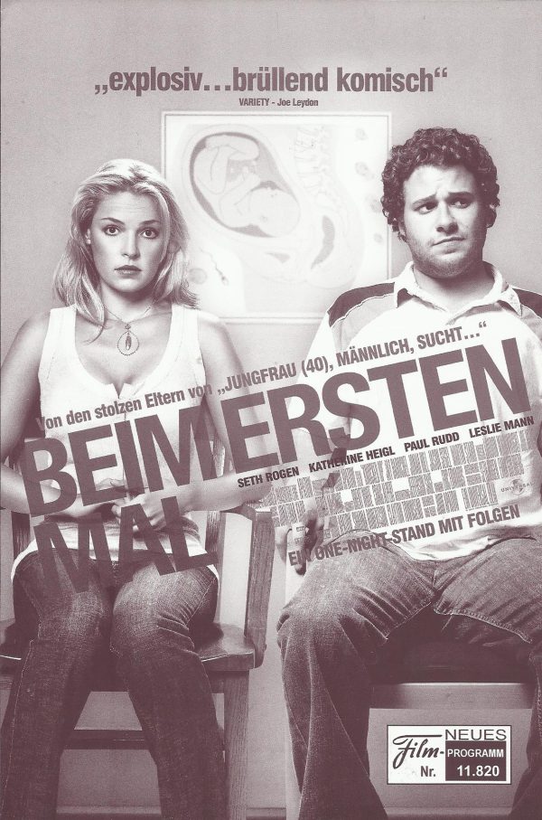 11820: Beim ersten Mal ( Judd Apatow ) Seth Rogen, Katherine Heigl, Paul Rudd, Leslie Mann, Jason Segel, Jay Baruchel, Jonah Hill, Martin Starr, Charlyne Yi, Iris Apatow, Maude Apatow, Maude Apatow, JoannaKerns, Harold Ramis, Alan Tudyk, Kristen Wiig, Bil