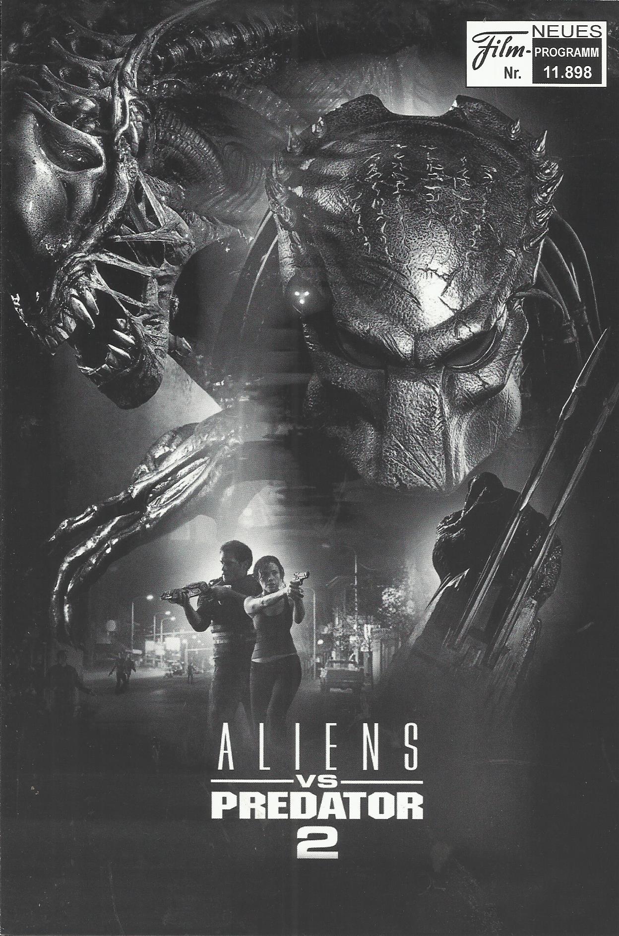 11898: Aliens vs Predator 2 ( Colin Strause, Greg Strause ) John Ortiz, Steven Pasquale, Johnny Lewis, Reiko Aylesworth, David Paetkau, Chelah Horsdal, Victoria Bidewell, Shareeka Epps, Ariel Gade, Tim Henry, Gina Holden, David Hornsby, Liam James, Ty Ols