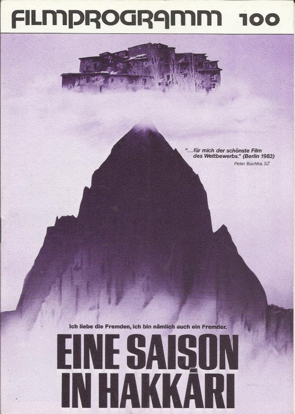100: Eine Saison in Hakkari ( Erden Kiral ) Genco Erkal, Serif Sezer, Erkan Yücel, Rana Cabbar, Erol Demiröz, Berrin Koper, Macit Koper, Zeynep Irgat