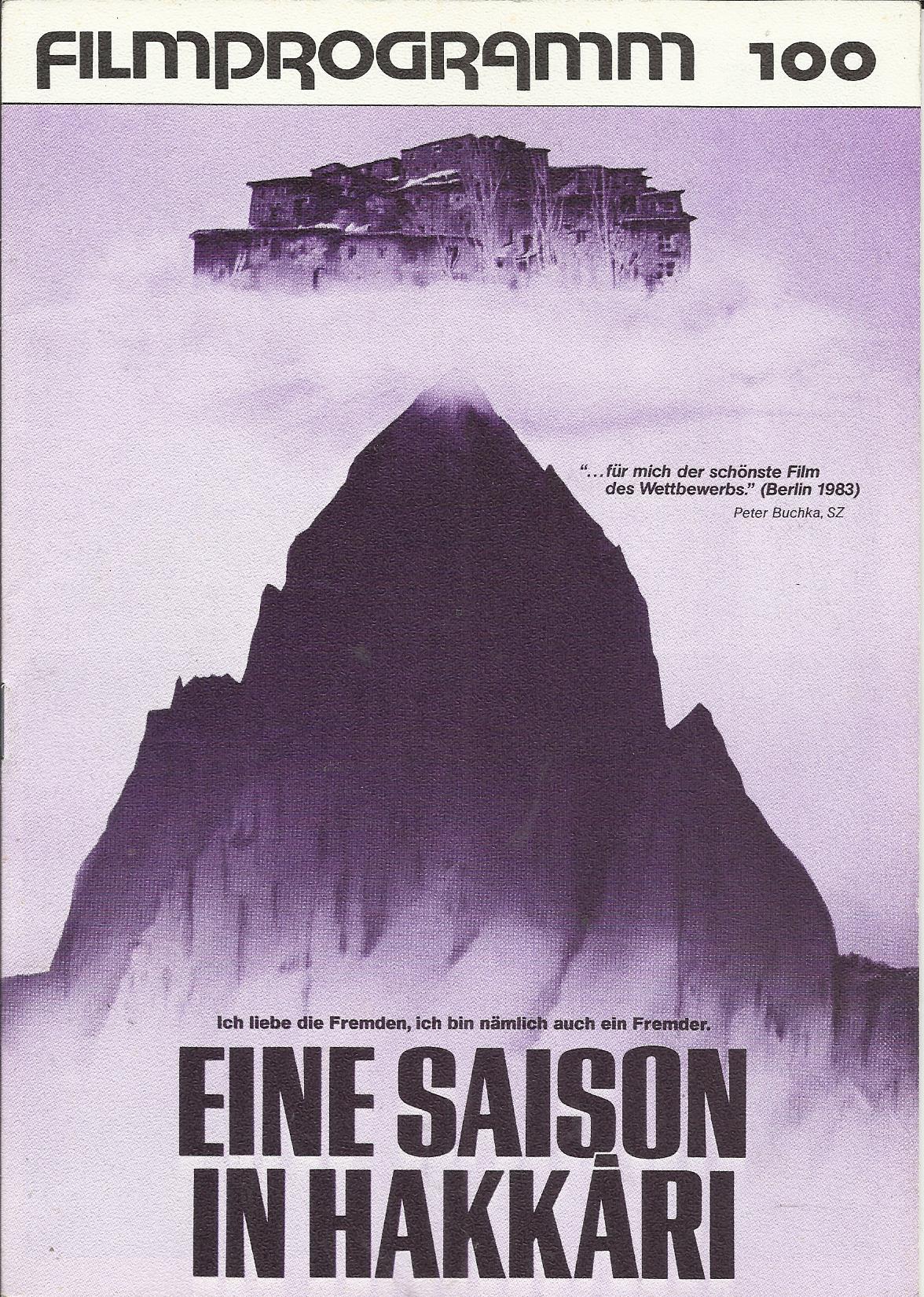 100: Eine Saison in Hakkari ( Erden Kiral ) Genco Erkal, Serif Sezer, Erkan Yücel, Rana Cabbar, Erol Demiröz, Berrin Koper, Macit Koper, Zeynep Irgat