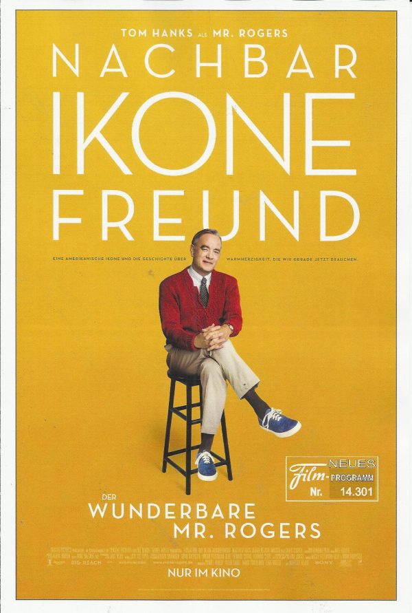 14301: Der wunderbare Mr. Rogers ( Marielle Heller ) Tom Hanks, Matthew Rhys, Chris Cooper, Susan Kelechi Watson, Maryann Plunkett, Enrico Colantoni, Wendy Makkena, Tammy Blanchard, Noah Harpster, Carmen Cusack, Kelley Davis, Christine Lahti, Maddie Corma
