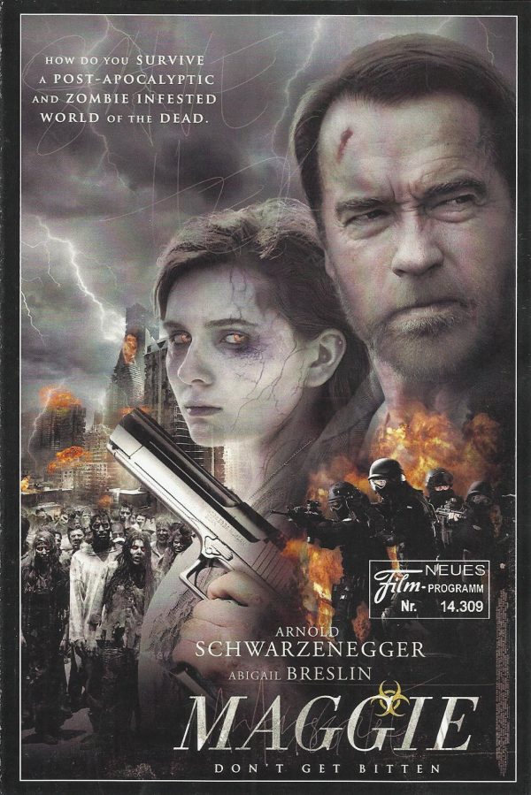 14309: Maggie ( Henry Hobson ) Arnold Schwarzenegger, Abigail Breslin, Joely Richardson, Douglas M. Griffin, J. D. Evermore, Rachel Whitman Groves, Jodie Moore, Bryce Romero, Raeden Greer, Aiden Flowers, Carsen Flowers, Walter von Huene, Amy Brassette, Da