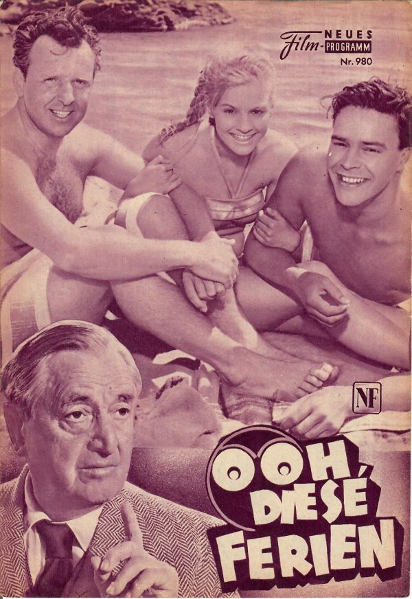 980: Ooh, diese Ferien ( rosa ) ( Franz Antel ) Heidi Brühl, Georg Thomalla, Hannelore Bollmann, Hans Moser, Mara Lane, Michael Cramer, Rolf Olsen, Elke Aberle, C. W. Fernbach, Oskar Wanka