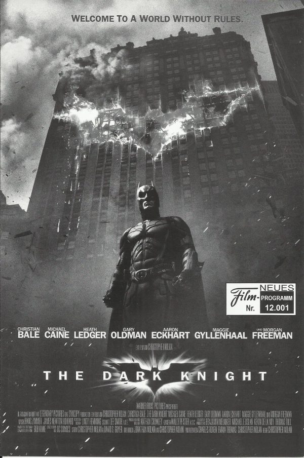 12001: The Dark Knight ( Christopher Nolan ) Christian Bale, Heath Ledger, Aaron Eckhart, Michael Caine, Maggie Gyllenhaal, Gary Oldman, Morgan Freeman, Monique Gabriela Curnen, Ron Dean, Cillian Murphy, Chin Han, Eric Roberts