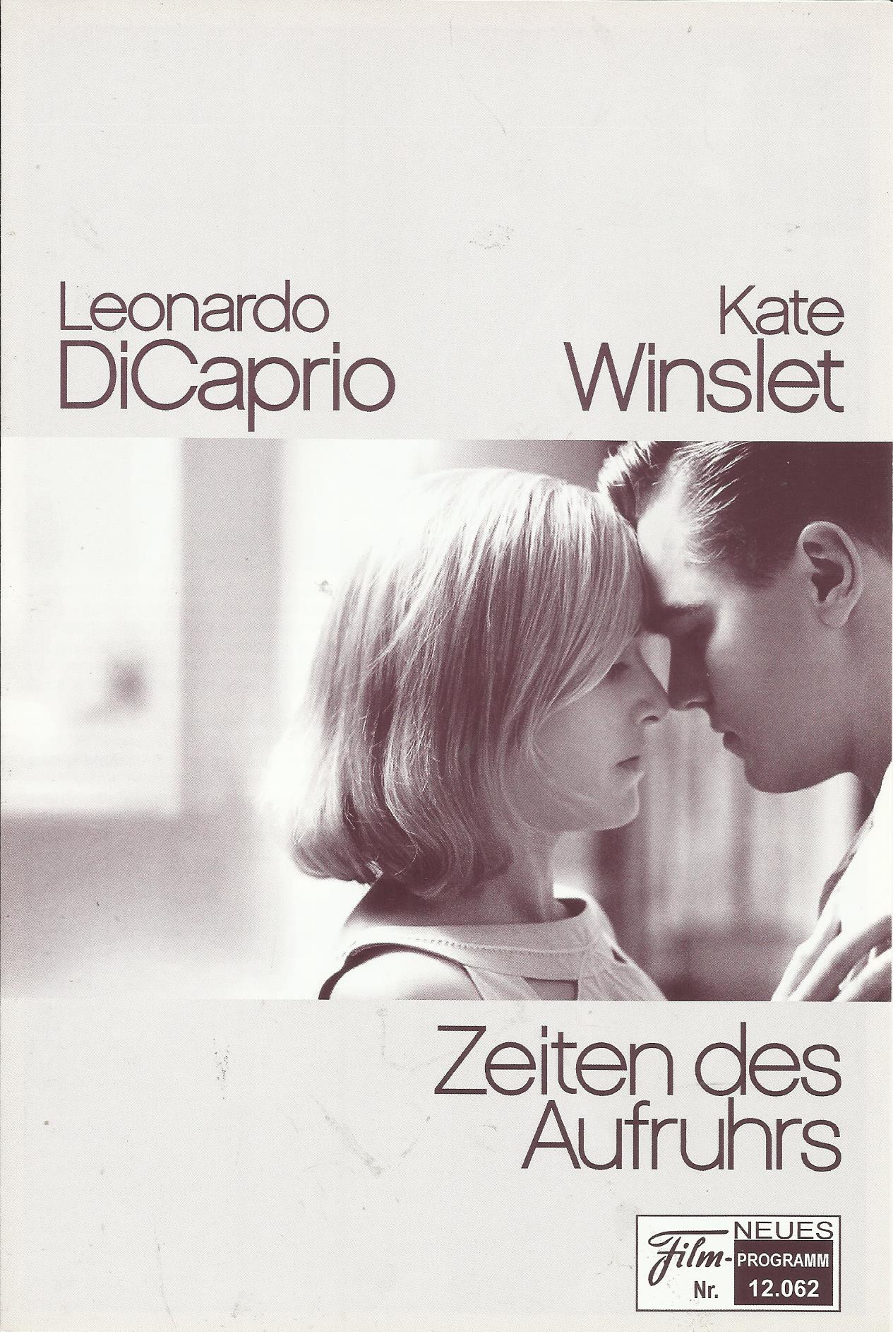 12062: Zeiten des Aufruhrs ( Sam Mendes ) Leonardo DiCaprio, Kate Winslet, Kathy Bates, Kathryn Hahn, Michael Shannon, Zoe Kazan, Ryan Simpkins, Ty Keegan Simpkins, David Harbour, Dylan Clark Marshall, Lorian Gish, Adam Mucci, John Behlmann, Timothy Warme
