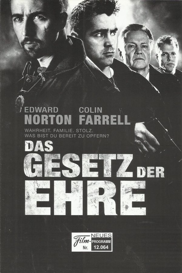 12064: Das Gesetz der Ehre ( Gavin O´Connor ) Colin Farrell, Edward Norton, Jon Voight, Noah Emmerich, Jennifer Ehle, John Ortiz, Frank Grillo, Shea Whigham, Lake Bell, Carmen Ejogo, Manny Perez, Ryan Simpkins