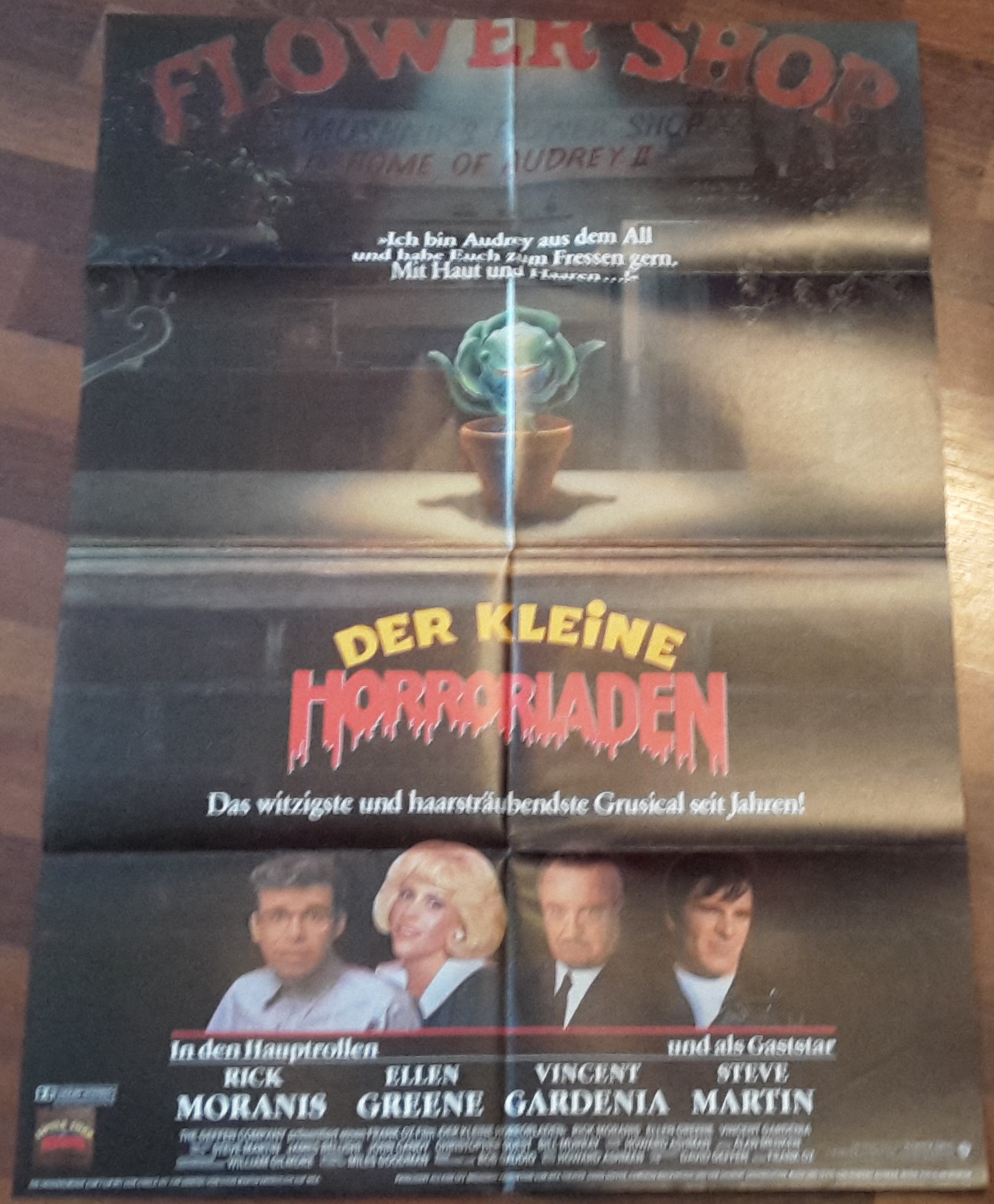 Der kleine Horrorladen ( Frank Oz ) Rick Moranis, Ellen Greene, Vincent Gardenia, Steve Martin, James Belushi, John Candy, Bill Murray ( A 1 )